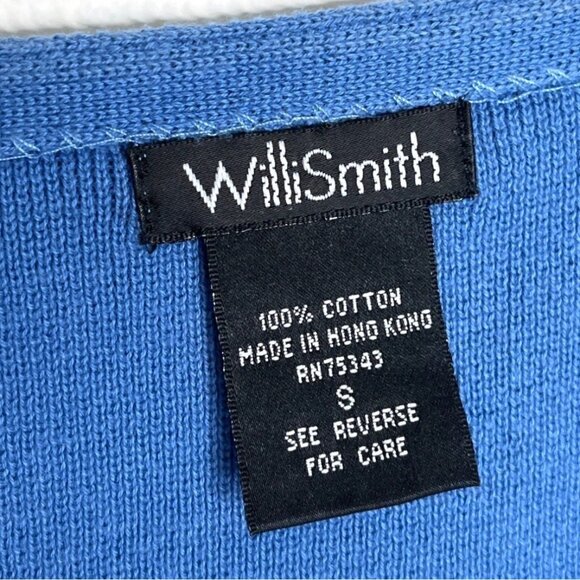 Willi Smith Blue Small Sleeveless Top 85j - Picture 3 of 6